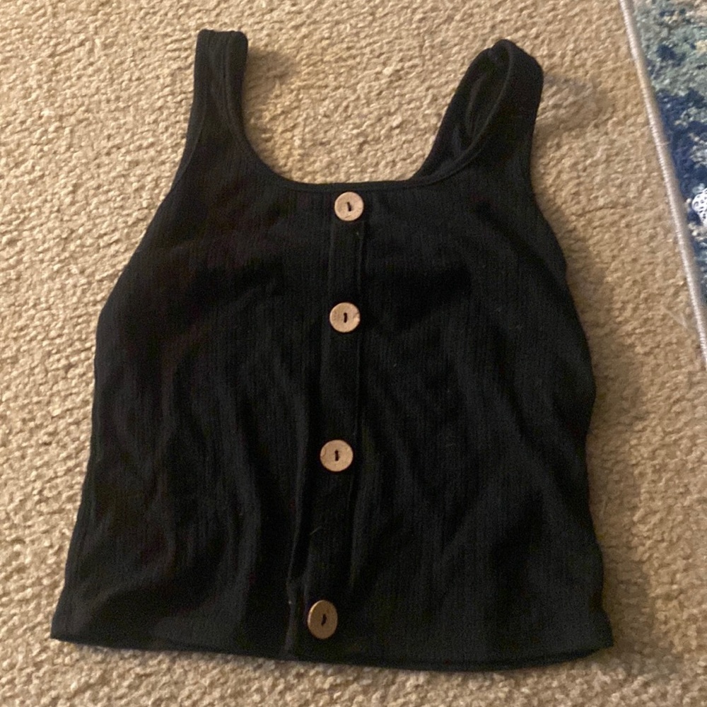 Black Crop top